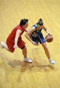 19 December 2010; Louise Galvin, UL, in action against Lindsay Peat, DCU Mercy. IrishSport.tv Women’s SuperLeague, UL v DCU Mercy, University Arena, University of Limerick, Castletroy, Limerick. Picture credit: Diarmuid Greene / SPORTSFILE