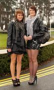 30 December 2010; Enjoying a day at the races are Hammah and Sarah Dixon, from Gormanston, Co. Meath. Leopardstown Christmas Racing Festival 2010, Leopardstown Racecourse, Leopardstown, Dublin. Picture credit: Barry Cregg / SPORTSFILE