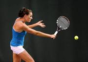 31 December 2010; Rachel Dillon, Donnybrook Tennis Club, Dublin, in action against Sinead Lohan, Tramore, Co. Waterford, during the Women's Singles Final. Dillon won the final 6-2,2-6,7-5. National Indoor Tennis Championships Finals 2010, David Lloyd Riverview, Clonskeagh, Dublin. Picture credit: Stephen McCarthy / SPORTSFILE