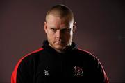 4 January 2011; Ulster's Tom Court after a press conference ahead of their Celtic League match against Treviso on Friday night. Ulster Rugby Press Conference, Newforge Training Centre, Belfast, Co. Antrim. Picture credit: Oliver McVeigh / SPORTSFILE