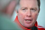 6 January 2011; Munster head coach Tony McGahan speaking during a press conference ahead of their Celtic League game against Glasgow Warriors on Saturday. Munster Squad Press Conference, Thomond Park, Limerick. Picture credit: Diarmuid Greene / SPORTSFILE