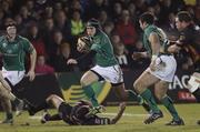 6 January 2011; Connacht's Ian Keatley on the charge. Celtic League, Dragons v Connacht, Rodney Parade, Newport, Wales. Picture credit: Steve Pope / SPORTSFILE