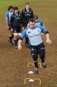 10 January 2011; Leinster's Cian Healy during squad training ahead of their Heineken Cup, Pool 2, Round 5, game against Saracens on Saturday. Leinster Rugby Squad Training, Donnybrook Stadium, Donnybrook, Dublin. Picture credit: Stephen McCarthy / SPORTSFILE