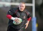 11 January 2011; Ulster's Tom Court in action during squad training ahead of their Heineken Cup, Pool 4, Round 5, match against Biarritz Olympique on Saturday. Ulster Rugby squad training, Newforge Training Ground, Belfast, Co. Antrim. Picture credit: Oliver McVeigh / SPORTSFILE