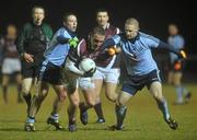 11 January 2011; Robert English, Westmeath, in action against Alan Huggard, left, and Eoghan O'Gara, Dublin. O'Byrne Cup, Westmeath v Dublin, St. Loman's GAA Club, Lakepoint Park, Mullingar, Co. Westmeath. Picture credit: David Maher / SPORTSFILE