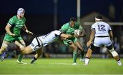10 September 2016; Niyi Adeolokun of Connacht is tackled by Ben John of Ospreys during the Guinness PRO12 Round 2 match between Connacht and Ospreys at the Sportsground in Galway. Photo by Ray Ryan/Sportsfile