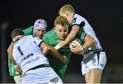 10 September 2016; Finlay Bealham of Connacht is tackled by Nicky Smith and Ben John of Ospreys during the Guinness PRO12 Round 2 match between Connacht and Ospreys at the Sportsground in Galway. Photo by Ray Ryan/Sportsfile