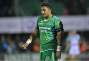 10 September 2016; A dejected Bundee Aki of Connacht after the game against Ospreys during the Guinness PRO12 Round 2 match between Connacht and Ospreys at the Sportsground in Galway. Photo by Ray Ryan/Sportsfile