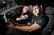 15 January 2011; Bernard Brogan, the Opel GPA Footballer of the Year for 2010, is presented with his new Opel Astra 1.4 SXi by Ed Brady of Gowan Motors. Gowan Navan Road Opel, Navan Road, Dublin. Picture credit: Brendan Moran / SPORTSFILE