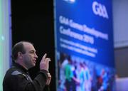 15 January 2011; Former Kilkenny All-Ireland winning hurler DJ Carey speaking at the GAA Games Development conference for 2010. Croke Park Dublin. Picture credit: Barry Cregg / SPORTSFILE