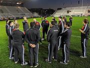 15 January 2011; Munster's Paul O'Connell speaks to team-mates during the Squad Captain's Run ahead of their Heineken Cup, Pool 3, Round 5, game against Toulon on Sunday. Stade Felix Mayol, Toulon, France. Picture credit: Diarmuid Greene / SPORTSFILE