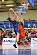 16 January 2010; Irish Samamiego Marthinez, DCU Mercy, in action against Caroline Flynn, 11890 Killester. 2011 Basketball Ireland Women's Superleague Cup Semi-Final, DCU Mercy v 11890 Killester, Neptune Stadium, Cork. Picture credit: Brendan Moran / SPORTSFILE