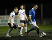 12 September 2016; David Scully of Finn Harps in action against Ciaran Kilduff of Dundalk during the SSE Airtricity League Premier Division match between Dundalk and Finn Harps at Oriel Park in Dundalk.  Photo by Oliver McVeigh/Sportsfile