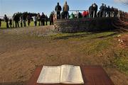 16 January 2011; A book of condolence in memory of the late Michaela McAreavey, signed by spectators at the game. FBD Connacht League, Roscommon v Leitrim, Elphin GAA Grounds, Elphin, Co. Roscommon. Picture credit: David Maher / SPORTSFILE