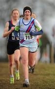 16 January 2011; Fiona McKenna, Dundrum South Dublin AC, Dublin, in action in the Novice Women 3000m race during the AAI Woodies DIY Novice and Juvenile Uneven Ages Cross Country Championships. Tullamore Harriers Stadium, Tullamore, Co. Offaly. Picture credit: Barry Cregg / SPORTSFILE
