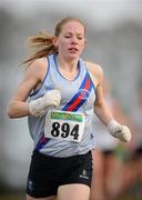 16 January 2011; Fiona Clinton, Dundrum South Dublin AC, Dublin, in action in the Novice Women 3000m race during the AAI Woodies DIY Novice and Juvenile Uneven Ages Cross Country Championships. Tullamore Harriers Stadium, Tullamore, Co. Offaly. Picture credit: Barry Cregg / SPORTSFILE