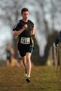 16 January 2011; Carl Dunne, Leinster, in action during the Boy's U-19 5000m race during the AAI Woodies DIY Novice and Juvenile Uneven Ages Cross Country Championships. Tullamore Harriers Stadium, Tullamore, Co. Offaly. Picture credit: Barry Cregg / SPORTSFILE