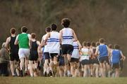 16 January 2011; A general view of the Boy's U-19 5000m race during the AAI Woodies DIY Novice and Juvenile Uneven Ages Cross Country Championships. Tullamore Harriers Stadium, Tullamore, Co. Offaly. Picture credit: Barry Cregg / SPORTSFILE