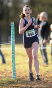 16 January 2011; Eva Laverty, Lagan Valley AC, in action in the Girl's U-17 4500m race during the AAI Woodies DIY Novice and Juvenile Uneven Ages Cross Country Championships. Tullamore Harriers Stadium, Tullamore, Co. Offaly. Picture credit: Barry Cregg / SPORTSFILE