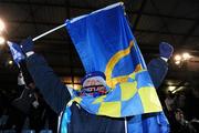 21 January 2011; Leinster supporter Trevor Garrett, from Kilkenny College, at the Racing Metro 92 v Leinster match. Heineken Cup Pool 2 Round 6, Racing Metro 92 v Leinster, Stade Olympique Yves du Manoir, Colombes, France. Picture credit: Stephen McCarthy / SPORTSFILE