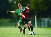 20 September 2016; Shane Flynn of Republic of Ireland in action against Flavio Marku of Bohemians during the training match between Republic of Ireland U16s and Bohemians at Abbotstown in Dublin. Photo by Eóin Noonan/Sportsfile