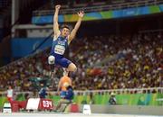 17 September 2016; Trenten Merrill of USA in action during the Men's Long Jump T44 Final at the Olympic Stadium during the Rio 2016 Paralympic Games in Rio de Janeiro, Brazil. Photo by Diarmuid Greene/Sportsfile
