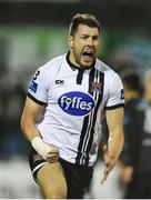 20 September 2016; Brian Gartland of Dundalk celebrates after scoring his side's first goal  during the SSE Airtricity League Premier Division match between Dundalk and Shamrock Rovers at Oriel Park, Dundalk in Co. Louth. Photo by David Maher/Sportsfile