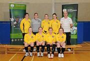 29 January 2011; The NUI Maynooth team. Womens Soccer Colleges Association of Ireland National Futsal Finals, University of Limerick, Limerick. Picture credit: Diarmuid Greene / SPORTSFILE