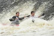 24 September 2016; Nicky Cresser and Jonatahon Boyton in action during the The 57th International Liffey Descent on the River Liffey in Dublin. Photo by Sportsfile