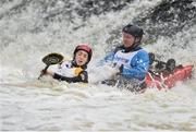 24 September 2016; Sarah and Chris Madden in action during the The 57th International Liffey Descent on the River Liffey in Dublin. Photo by Sportsfile