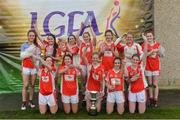 24 September 2016; The Kilkerrin Clonberne, Galway, squad that won the Senior Championship Final against Emyvale, Monaghan, at the Ladies Football All-Ireland Senior Club Sevens at Naomh Mearnóg GAA in Portmarnock, Dublin. Photo by Piaras Ó Mídheach/Sportsfile