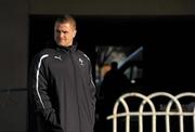 1 February 2011; Ireland's Jamie Heaslip looks on at his team-mates during squad training ahead of their RBS Six Nations Rugby Championship game against Italy on Saturday. Ireland Rugby Squad Training, RDS, Ballsbridge, Dublin. Picture credit: Brendan Moran / SPORTSFILE