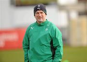 3 February 2011; 02 Ireland Wolfhounds head coach Eric Elwood during the captain's run ahead of their match against England Saxons in Belfast on Friday. 02 Ireland Wolfhounds Captain's Run, Ravenhill Park, Belfast, Co. Antrim. Picture credit: Oliver McVeigh / SPORTSFILE