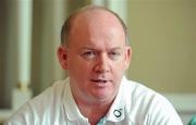 4 February 2011; Ireland head coach Declan Kidney speaking during a press conference ahead of their RBS Six Nations Rugby Championship mgame against Italy on Saturday. Ireland Rugby Squad press conference, Westin Excelsior Hotel, Rome, Italy. Picture credit: Brendan Moran / SPORTSFILE