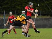 6 February 2011; Una Leacy, Oulart-the-Ballagh, in action against Ann Marie Starr, Killimor. All-Ireland Senior Camogie Club Championship Semi-Final, Killimor v Oulart-the-Ballagh, Duggan Park, Ballinasloe, Co. Galway. Picture credit: Brian Lawless / SPORTSFILE