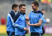 1 October 2016; Kevin McManamon, left, and Dean Rock of Dublin ahead of the GAA Football All-Ireland Senior Championship Final Replay match between Dublin and Mayo at Croke Park in Dublin. Photo by David Maher/Sportsfile