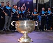 2 October 2016; Dublin captain Stephen Cluxton, centre, and his team-mates during the All-Ireland Champions Homecoming at Smithfield Square in Dublin. Photo by Piaras Ó Mídheach/Sportsfile