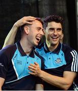 2 October 2016; Dublin's Cormac Costello, left, and Bernard Brogan during the All-Ireland Champions Homecoming at Smithfield Square in Dublin. Photo by Piaras Ó Mídheach/Sportsfile