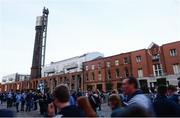 2 October 2016; The crowd disperses following the All-Ireland Champions Homecoming at Smithfield Square in Dublin. Photo by Sam Barnes/Sportsfile