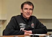 15 February 2011; Bohemians manager Pat Fenlon during a press conference where new signings were announced ahead of the start of the new Airtricity League season. Bohemians FC Press Conference, Dalymount Park, Dublin. Picture credit: David Maher / SPORTSFILE