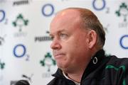 17 February 2011; Ireland head coach Declan Kidney speaking during a press conference ahead of their RBS Six Nations Rugby Championship match against Scotland on February 27th. Ireland Rugby Squad Press Conference, River Lee Hotel, Western Road, Cork. Picture credit: Matt Browne / SPORTSFILE