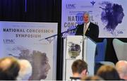 8 October 2016; Uachtarán Chumann Lúthchleas Gael Aogán Ó Fearghail in attendance at the National Concussion Symposium at Croke Park in Dublin. Photo by Tomas Greally/Sportsfile