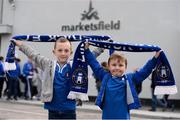 8 October 2016; Limerick FC supporters Louie Sheedy, aged 7, from Limerick, left, and Jack Landers, aged 6, from Newport, Co. Tipperary, before the SSE Airtricity League First Division match between Limerick FC and Drogheda United at The Markets Field in Limerick. Photo by Diarmuid Greene/Sportsfile
