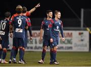 8 October 2016; Liam Martin of Sligo Rovers walks off the pitch after been shown a red card by referee Ben Connolly during the SSE Airtricity League Premier Division match between Dundalk and Sligo Rovers at Oriel Park in Dundalk, Co Louth. Photo by Sportsfile