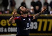 8 October 2016; Raffaele Cretaro of Sligo Rovers celebrates after scoring his side's third goal during the SSE Airtricity League Premier Division match between Dundalk and Sligo Rovers at Oriel Park in Dundalk, Co Louth. Photo by Sportsfile