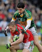 20 February 2011; Alan Feeney, Mayo, in action against David Geaney, Kerry. Allianz Football League, Division 1 Round 2, Mayo v Kerry, McHale Park, Castlebar, Co. Mayo. Picture credit: Brian Lawless / SPORTSFILE