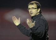21 February 2011; Bohemians manager Pat Fenlon during the game. Airtricity League Friendly, Bohemians v Longford Town, Dalymount Park, Dublin. Photo by Sportsfile