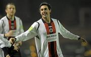 21 February 2011; Stephen Traynor, Bohemians, celebrates after scoring his side's first goal. Airtricity League Friendly, Bohemians v Longford Town, Dalymount Park, Dublin. Photo by Sportsfile