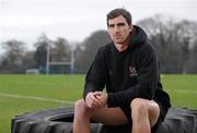 22 February 2011; Ulster's Ruan Pienaar after a press conference ahead of their Celtic League match against Cardiff Blues on Friday. Ulster Rugby Press Conference, Newforge Training Ground, Belfast, Co. Antrim. Picture credit: Oliver McVeigh / SPORTSFILE