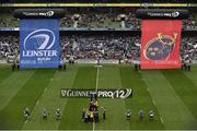 8 October 2016; Drummers, blimps and the Human Pyramid ahead of the Guinness PRO12 Round 6 match between Leinster and Munster at the Aviva Stadium in Lansdowne Road, Dublin. Photo by Brendan Moran/Sportsfile